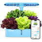 Smart Hydroponics Growing System, APP & WiFi Controlled, 12 Pods, Silent Auto Water Pump, Indoor Home Herb Garden Planting Kit