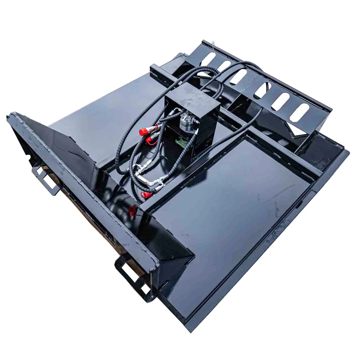 MMS Professional 66" Heavy Duty Skid Steer Brush Cutter Attachment for Large Bobcat Skid Steer Loader Mowing Trimming USA STOCK