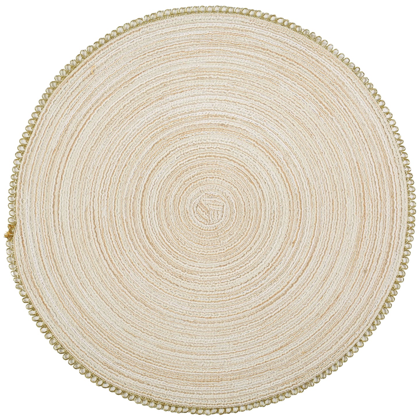 1pcs Christmas Round Kitchen Durable Insulated Mat High Quality Polyester Placemat Washable Table Mats for Dining Table