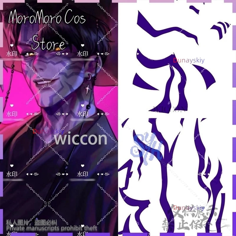 Jinu Boy Group Sajaboys Cosplay Anime Movie Kpop Demon Handsome Uniform Vampire Goth Punk Long Coat Korea Idol Halloween Suit