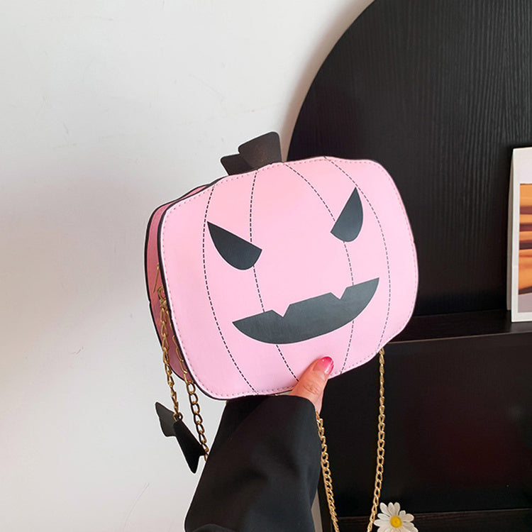 Halloween Cartoon Pumpkin Shoulder Bag For Girls Personality Funny
