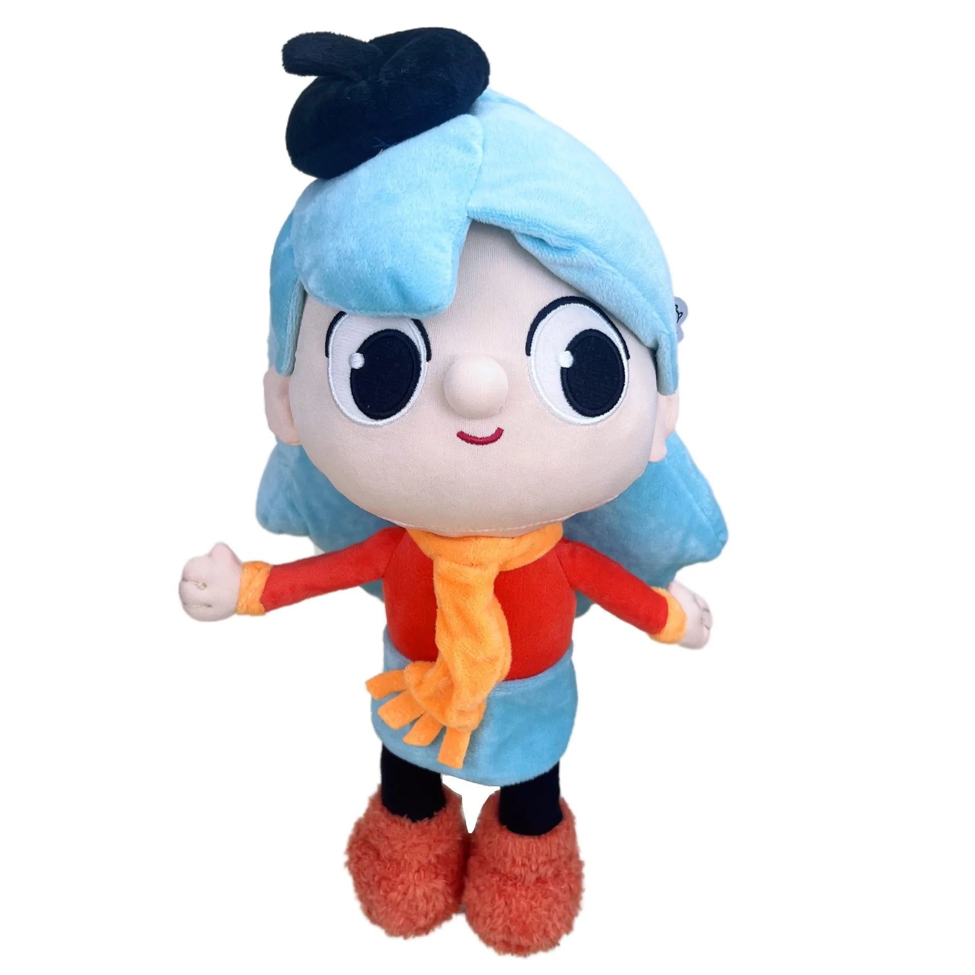 Hilda twig Adventure King Hilda Plush Toy Blue Hair Girl Goes to Town Doll Children's Birthday Gift for Friends