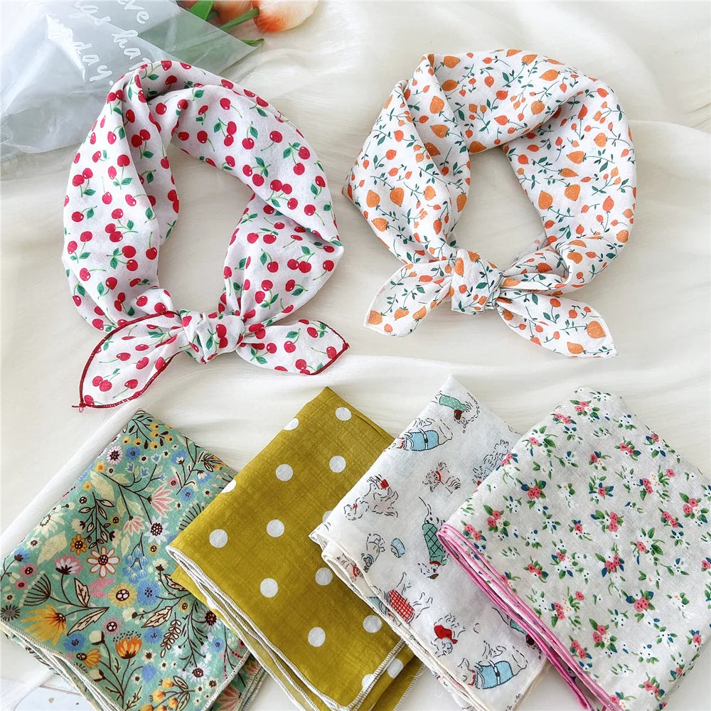 55*55cm Cotton Bandana Hairscarf Scarf Turban Shawl Headscarf Handkerchief Hair Accessories Wrap