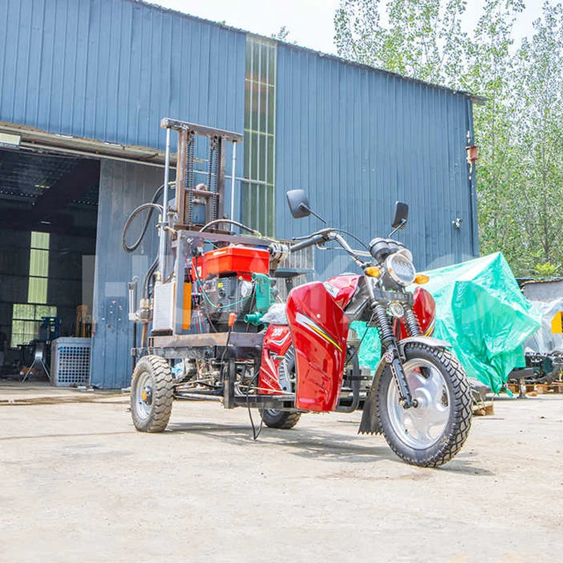180 meter motorcycle modified gasoline water well drilling rig