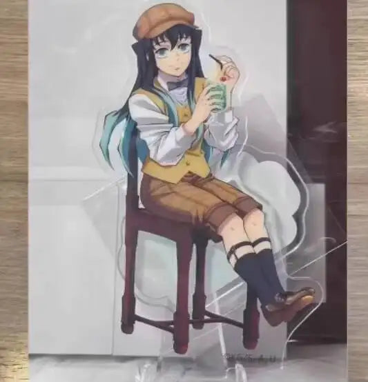 Anime Demon Slayer Kamado Nezuko Dessert Series Stand Figure Acrylic Model Plate Cosplay Collection Desktop Decor Christmas Gift