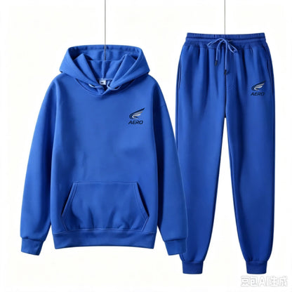 2026 Spring and Autumn Women's Casual Two-Piece Hooded Sweatshirt Women's Street Fashion Printed Sports Suit