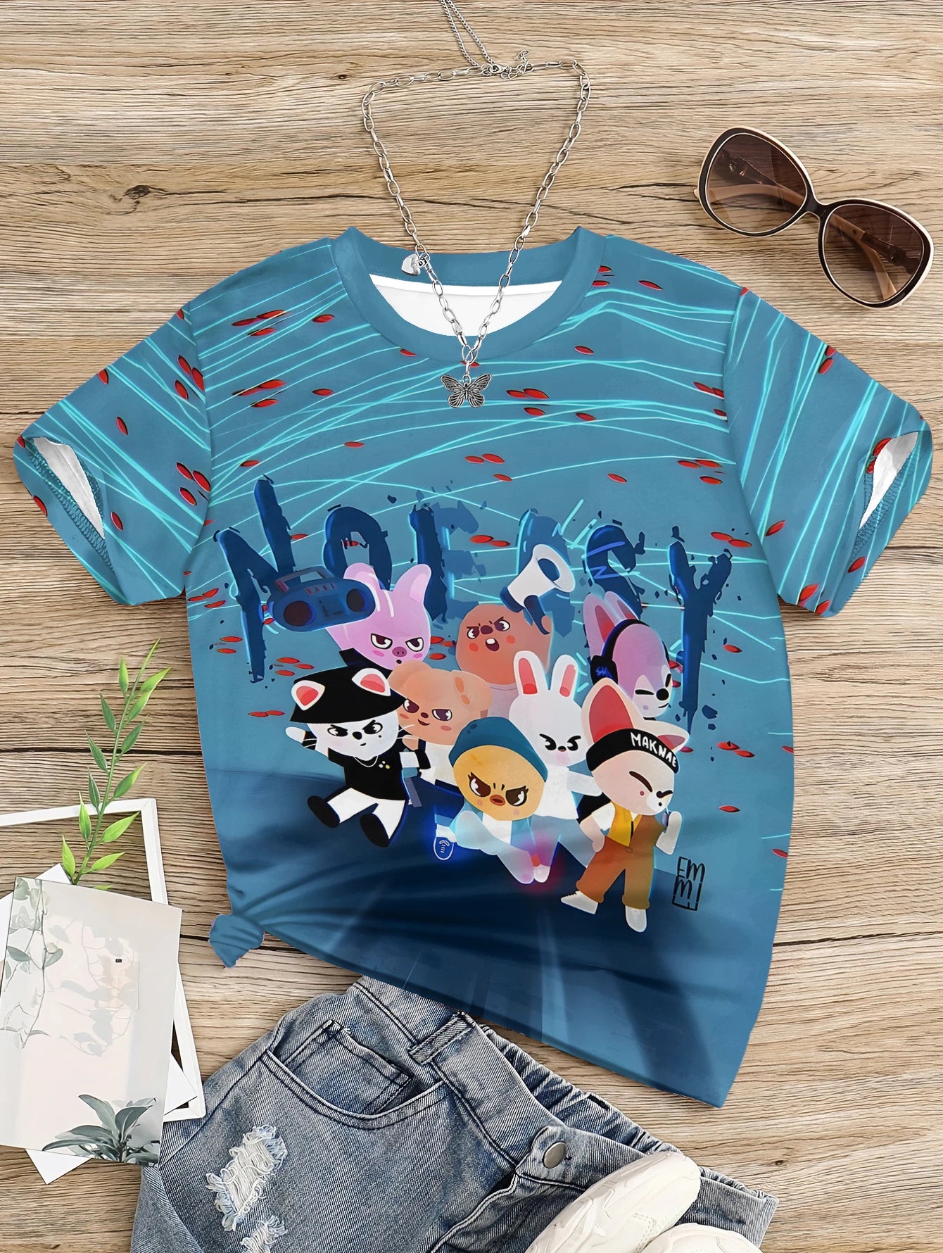 3D Print-S-Skzoo-o-Baby Clothing 5 to 14 Years Male Outdoor Clothes for-S-Stray-Kids-Children Boy Girl k-Kpop Child T-Shirt Top