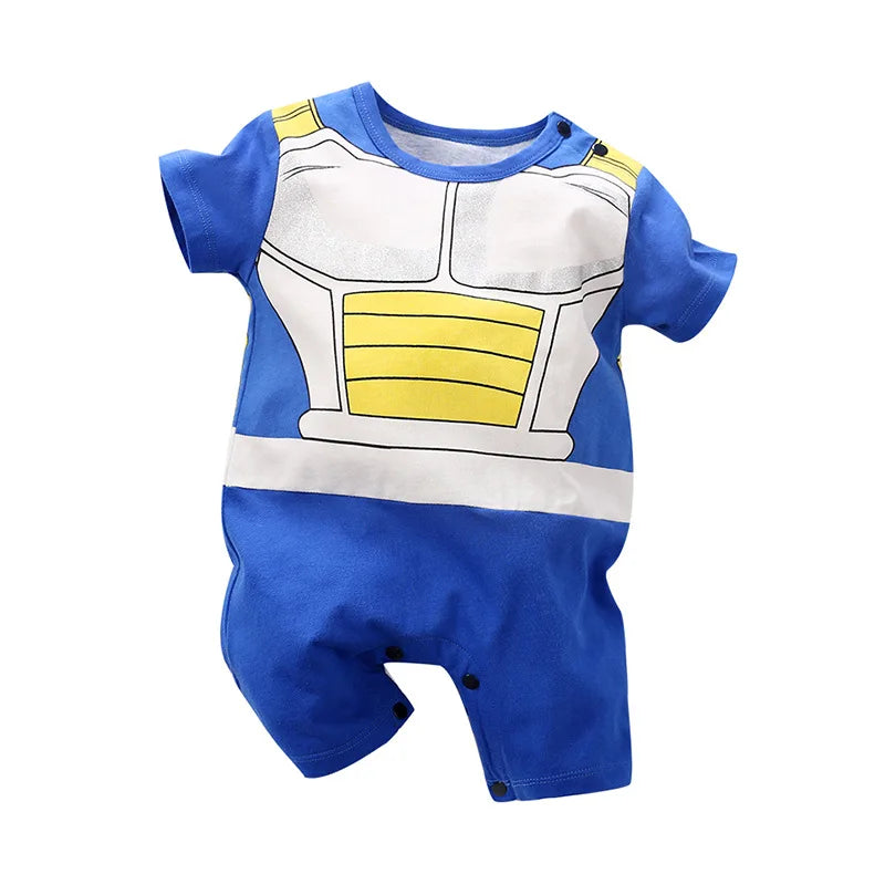Baby Boy Clothes Toddler Anime Romper Newborn Costume Summer Breathable Climbing Clothes Infant Cosplay Jumpsuit
