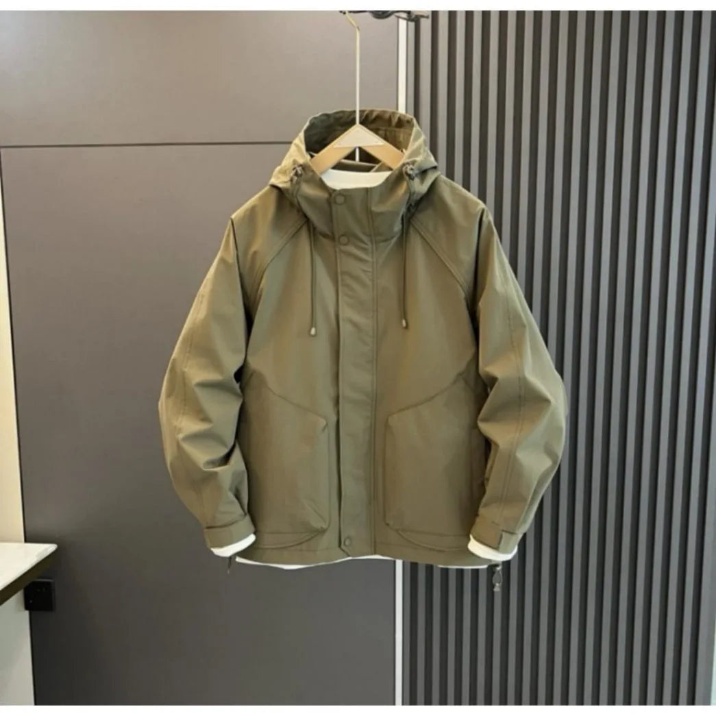 Men's Jacket Trendy Casual and Versatile Work Jacket Fashionable Simple Outdoor Sports Jacket Shoes Coats Men's Summer Outer