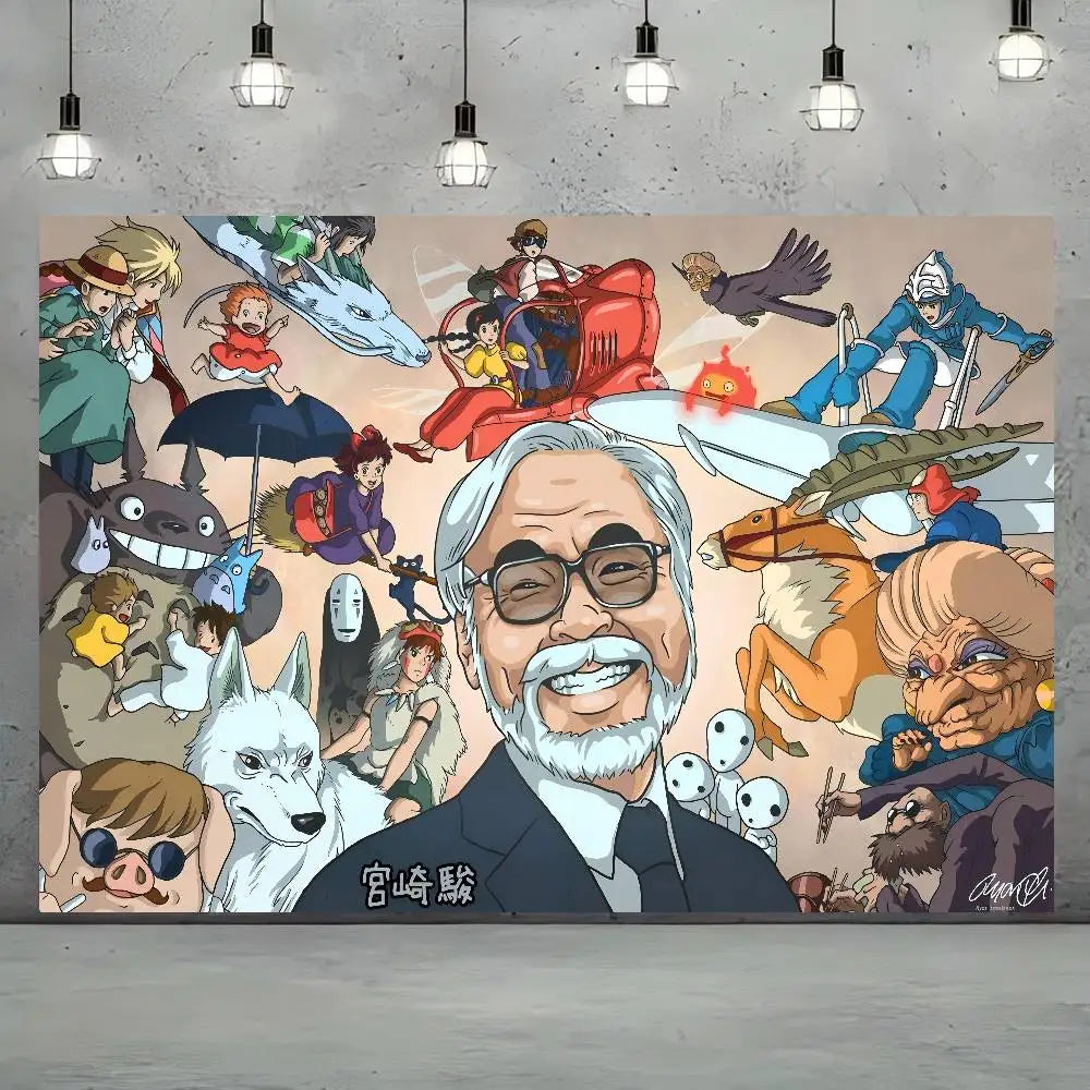 M-Miyazakis Characters Theme Party Backdrop Cloth For Girls Birthday Decorations Background For Photoshoot