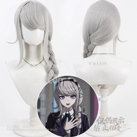 HUNDRED Cos LINE -Last Defense Cosplay Costume Academy- Kirifuji Nozomi JK Uniform Coat Skirt Shirt Tie Suit Wig Halloween Party