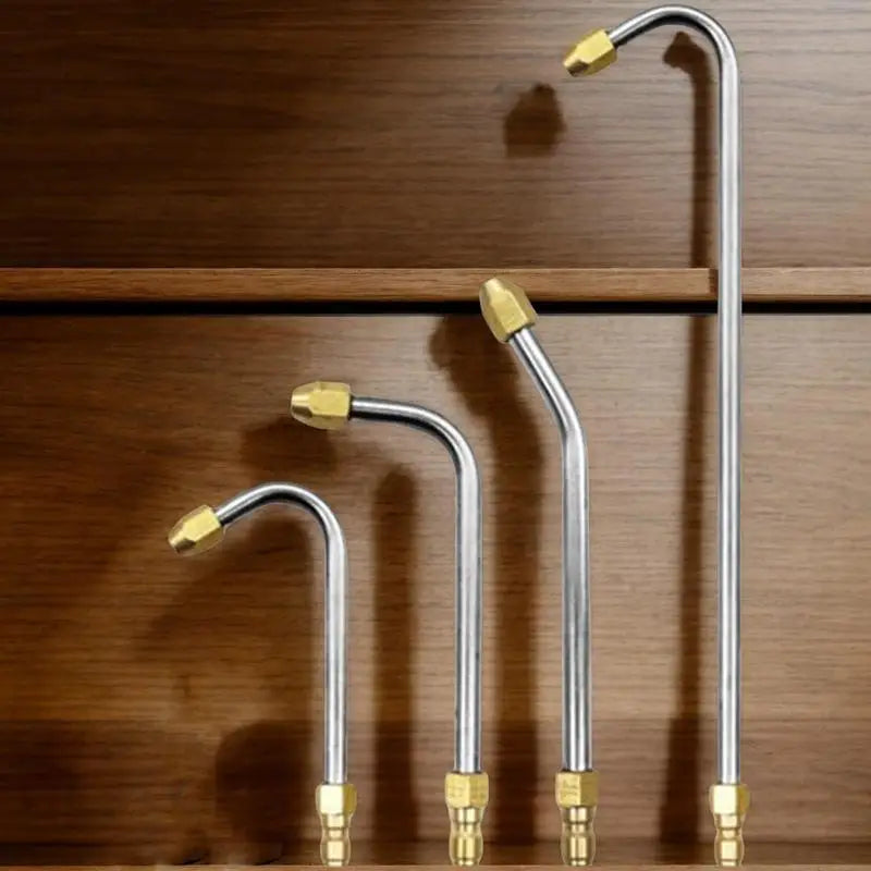 Power Washer Wand Extension Leakproof Curved Nozzle Precision Leakproof High Pressure Washer Angled Nozzle For Garden Patio Car