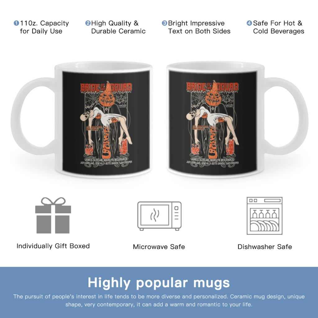 Bride of the Gourd Ceramic Cup Coffee Oatmeal Breakfast Cup Creative Personality Mug