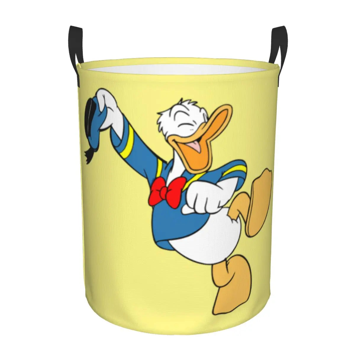 Custom Donald Duck Cartoon Laundry Basket Foldable Large Clothes Storage Bin Baby HamperCustom