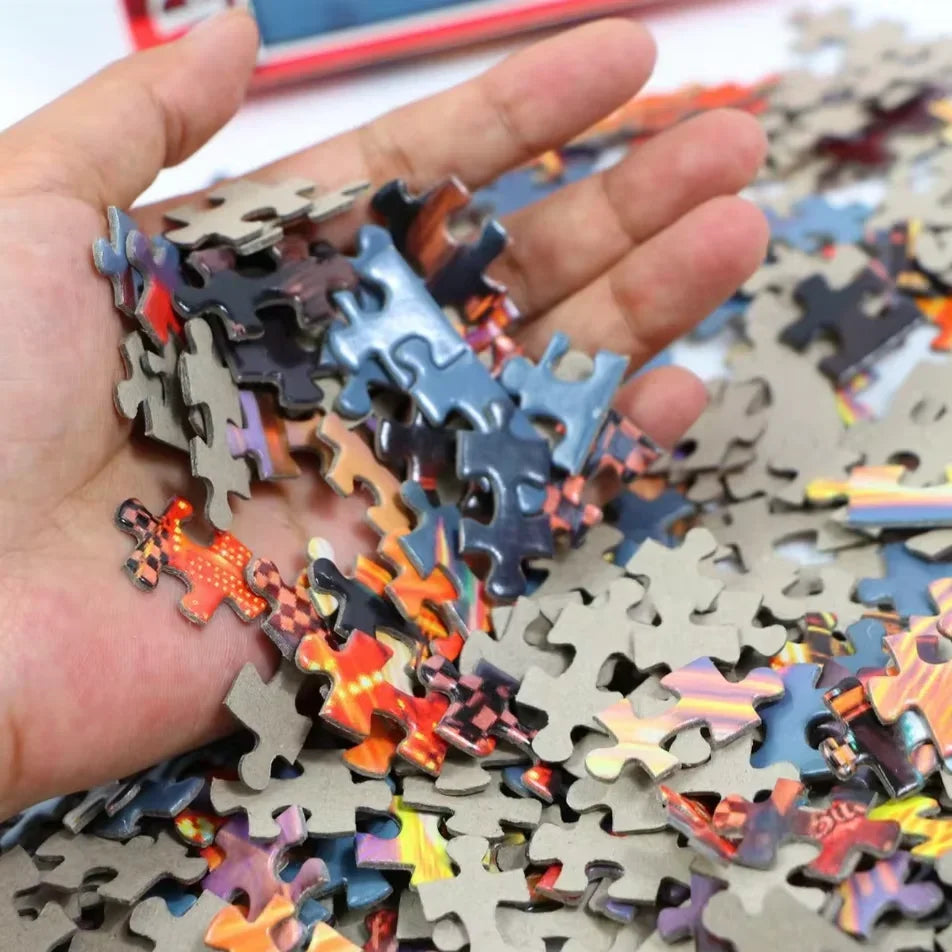 Elevator Court 300/500/1000 Pcs Jigsaw Puzzle Wooden Puzzle for Gameroom Bedroom Livingroom Party Decor Christmas Holiday Gift