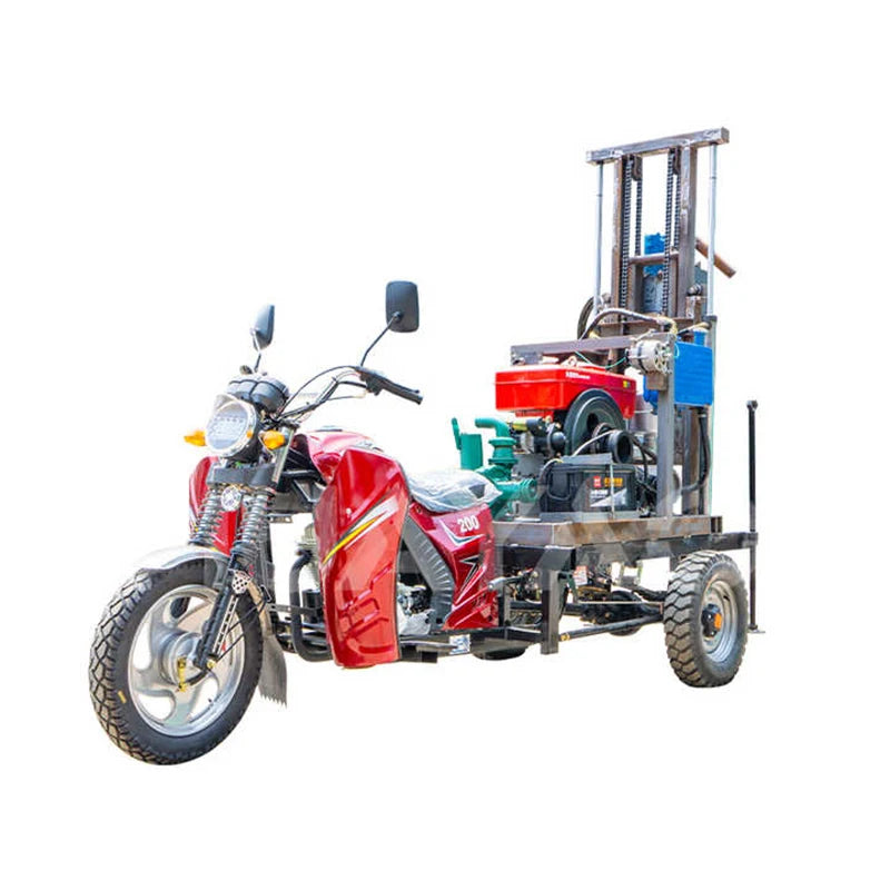 180 meter motorcycle modified gasoline water well drilling rig