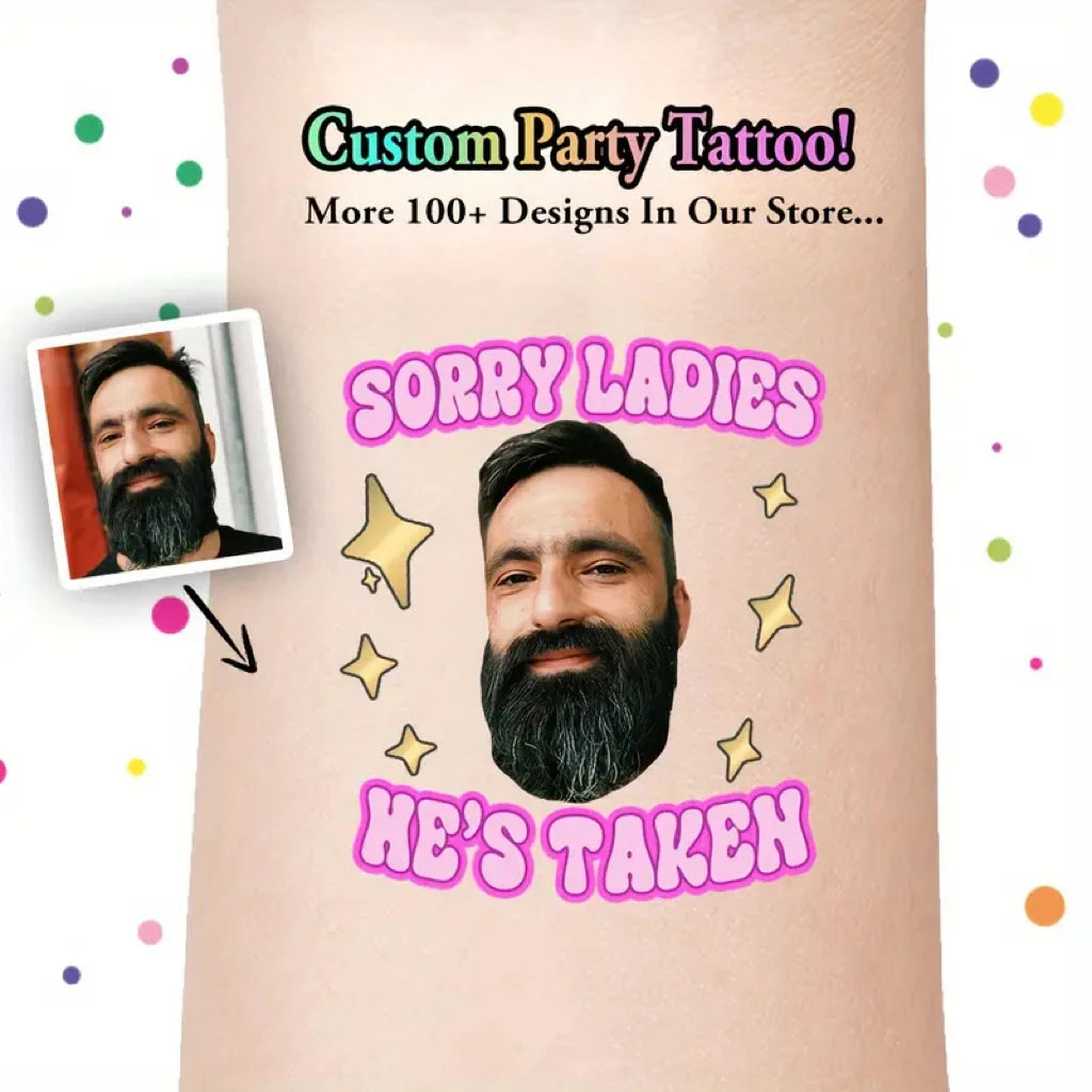 40PCS Customizable wedding temporary tattoo sticker personalized couple lover Proposal Bride groom decoration dressing up marrym