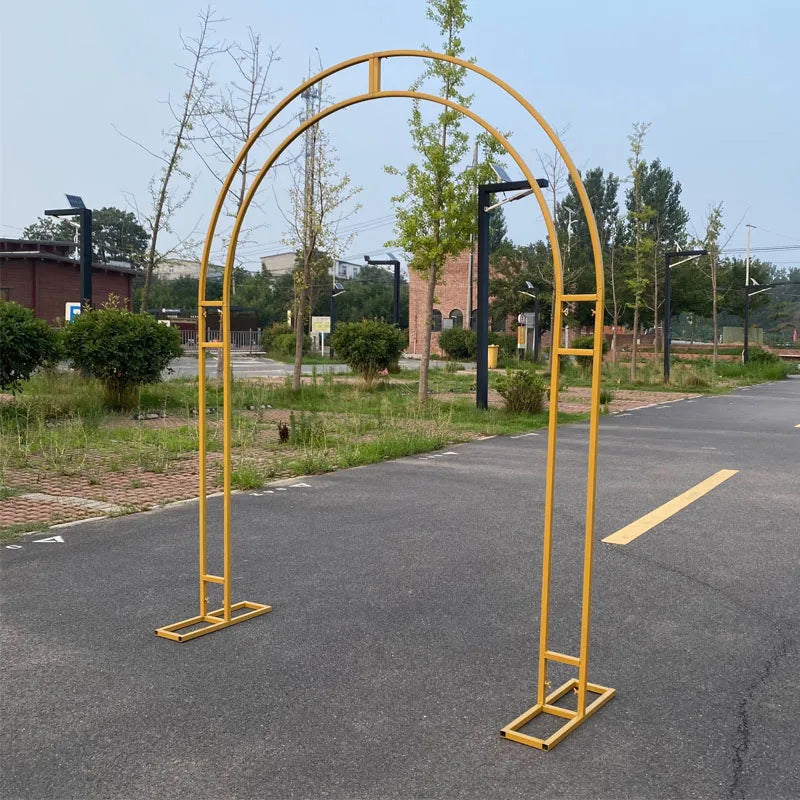 Heavy Duty Metal Unique Garden Arch Archway Gate Outdoor Engagement Balloon Arch Collapsible Wedding Walk Through Arch