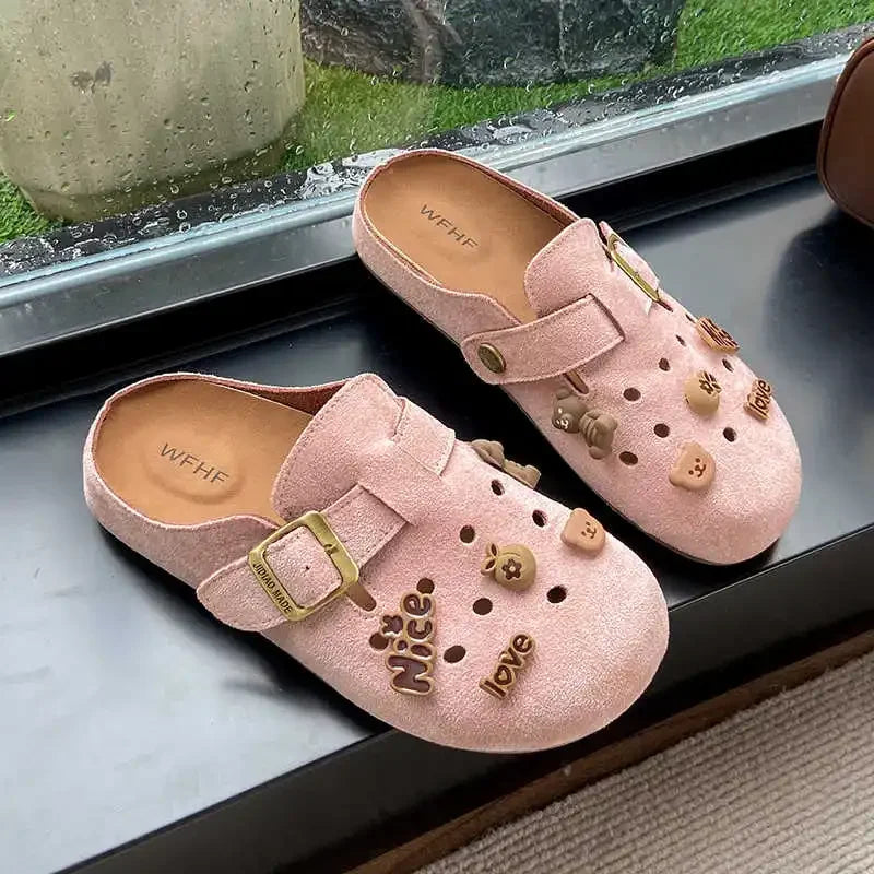 Backless Ribbon Sneakers Sandals For Women Slippers For Women's House Couple Shoes Sports Unique High Brand New Style