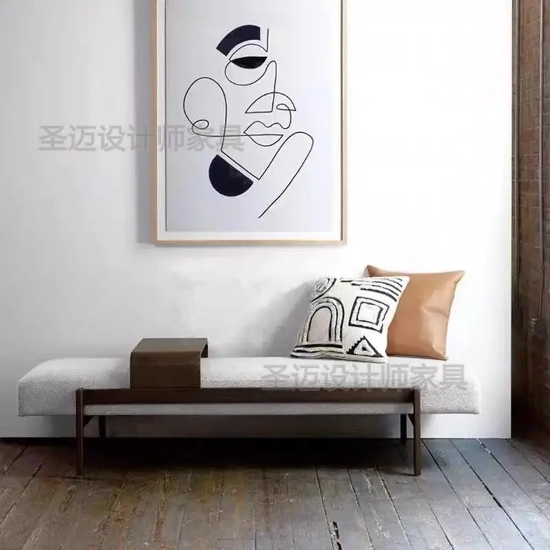 Cute Wooden Foot Stool Pouf Salon Nordic Bench Seat Space Saving Designer Hotel Step Stool Luxury Muebles Living Room Decoration