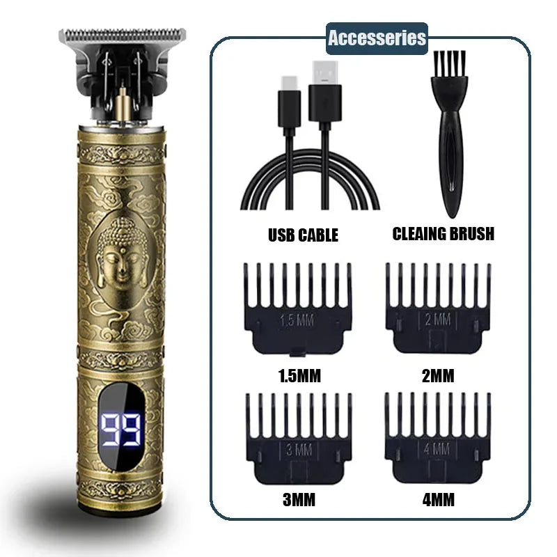 Three-speed Variable Gear T9 Hair Clipper Shaving Hair Trimming Hair Trimming Electric Shaver Boyfriend Gift Barber Clippers