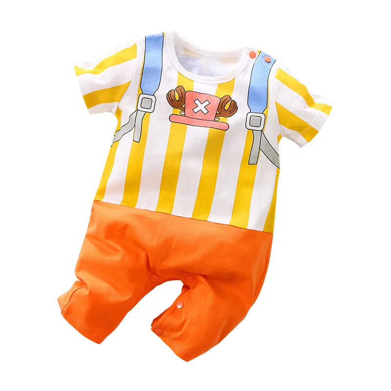 Baby Boy Clothes Toddler Anime Romper Newborn Costume Summer Breathable Climbing Clothes Infant Cosplay Jumpsuit