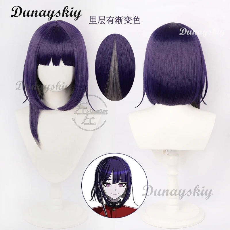 Darumi Amemiya Sumino Takumi Shizuhara Hiruko Game The Hundred Line Kako Tsukumo Cosplay Wig Hair Last Defense Academy Party