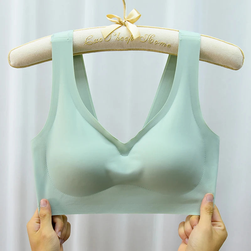 M-7XL Seamless Sport Bra Push Up Bra for Women Wireless Comfort Underwear Sport Brassiere Femme Plus Size Bralette Sexy Lingerie