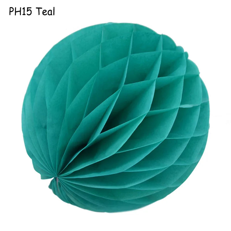 5pcs/lot 10/15cm Decorative Paper Honeycomb Ball Pastel Flower Wedding Kid Birthday Party Decoration Baby Shower Supplies8Z