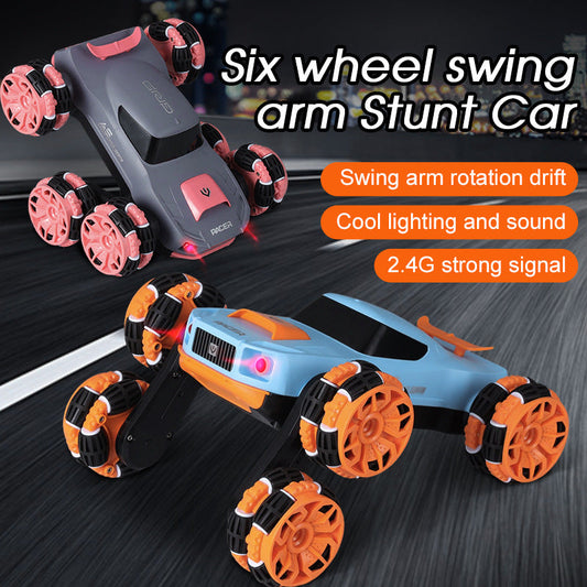 Remote Control Six-Wheel Swing Arm Stunt Car