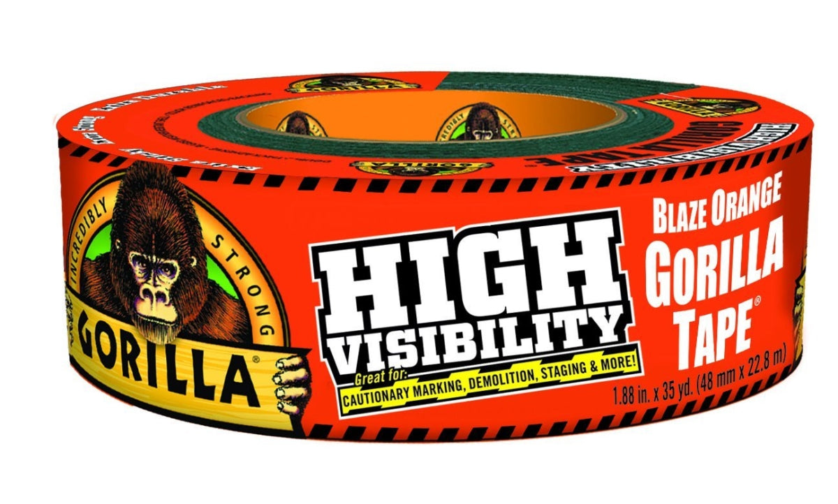 Gorilla 6004002 High Visibility Tape Duct Tape  Orange
