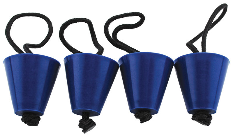 Yakgear 8796476 Rubber Scupper Plugs, Blue