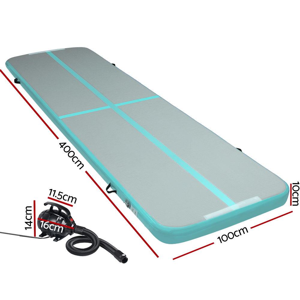 Everfit GoFun 4X1M Inflatable Air Track Mat with Pump Tumbling