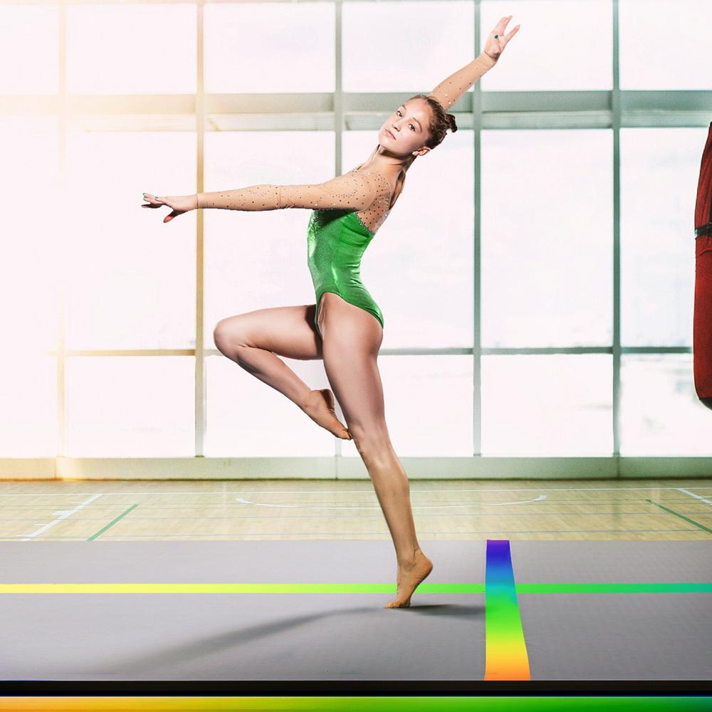 Everfit 5M Air Track Gymnastics Tumbling Exercise Mat W/ Pump