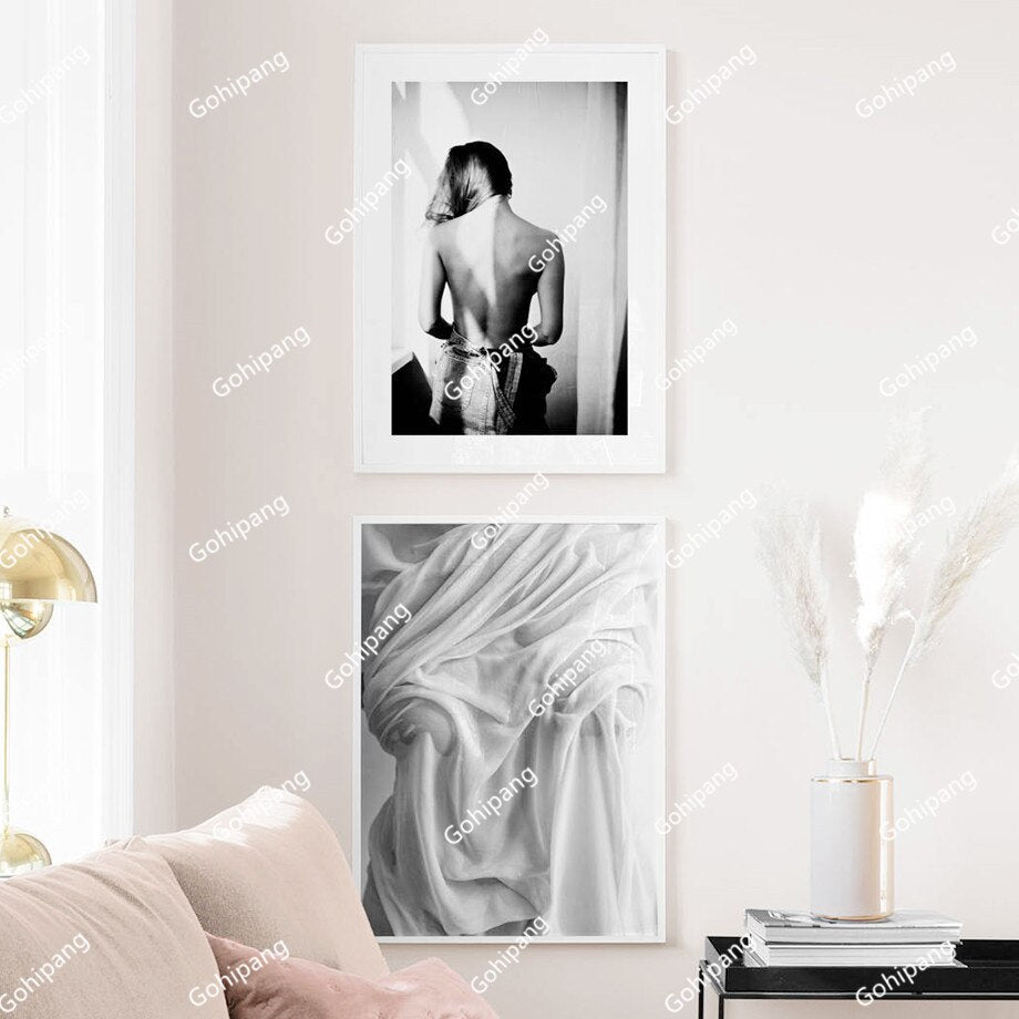 Abstract Sexy Girl Wall Art Canvas Painting Nordic