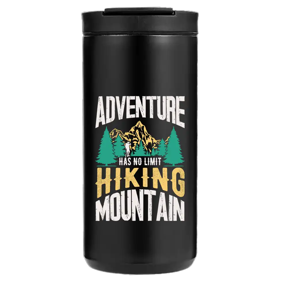 Adventure Has No Limit Hiking Mountain 14oz Insulated Coffee Tumbler