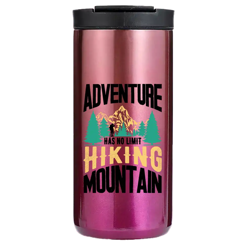 Adventure Has No Limit Hiking Mountain 14oz Insulated Coffee Tumbler