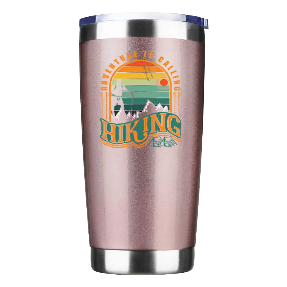 Adventure Is Calling Hiking 20oz Insulated Vacuum Sealed Tumbler