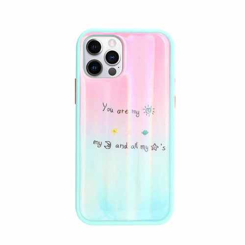 Shiny Glossy Design Armor Hybrid Protective Case for iPhone 12 / 12