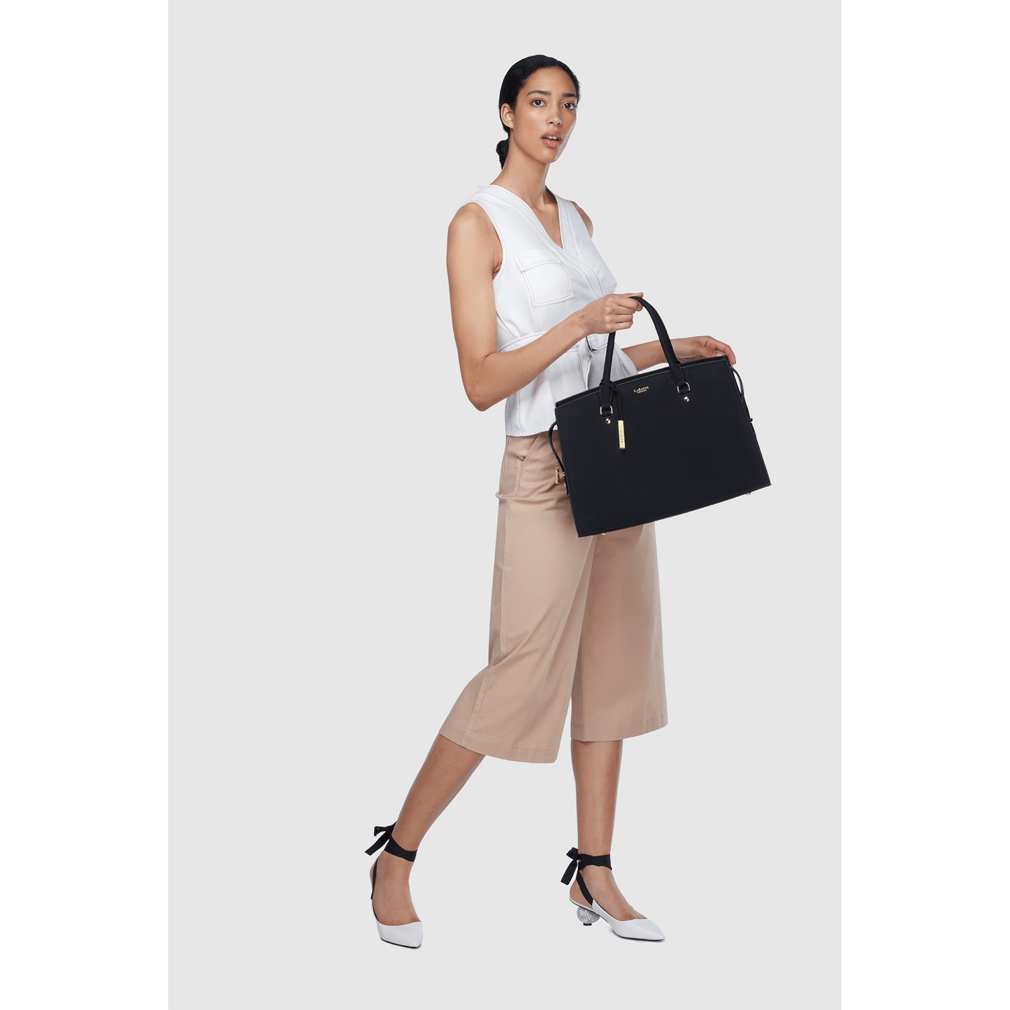 Grey - Aricia Vegan Luxury Computer Bag