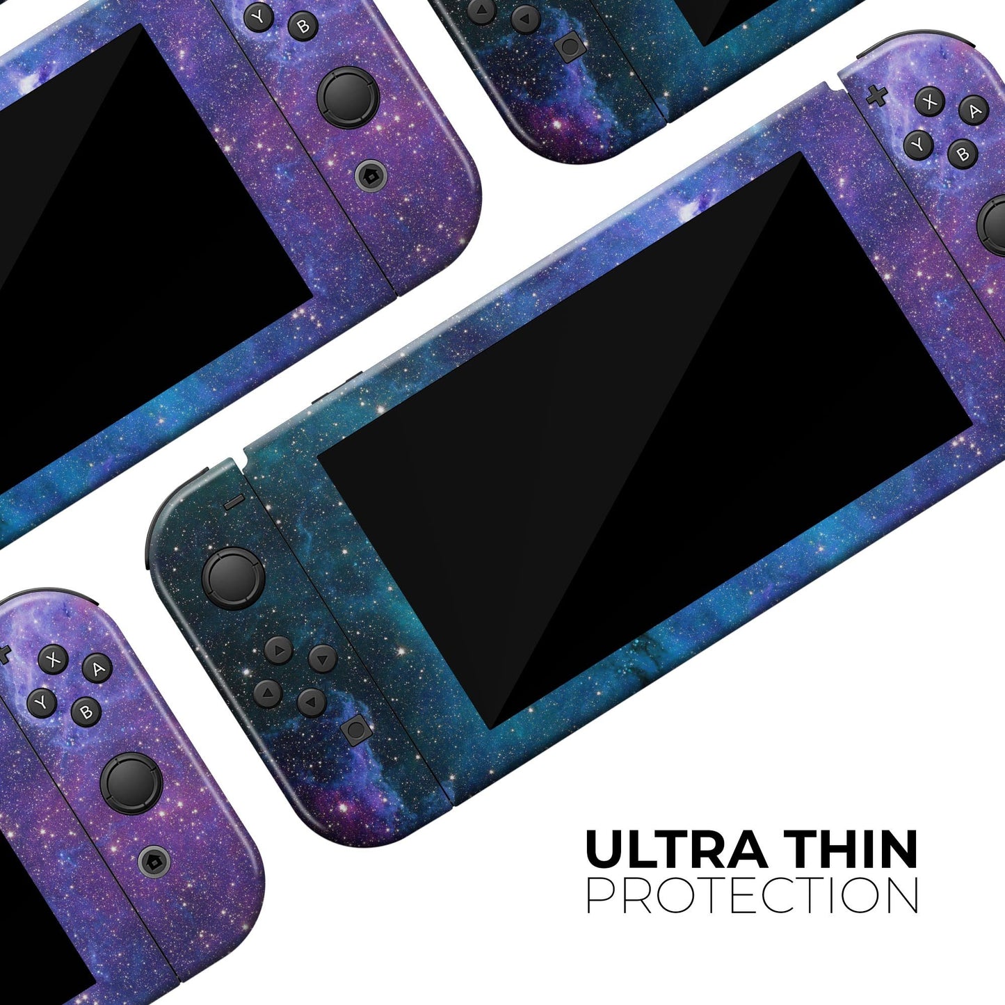 Azure Nebula - Vinyl Skin Wrap for Nintendo Switch 2, OLED, Lite, Pro