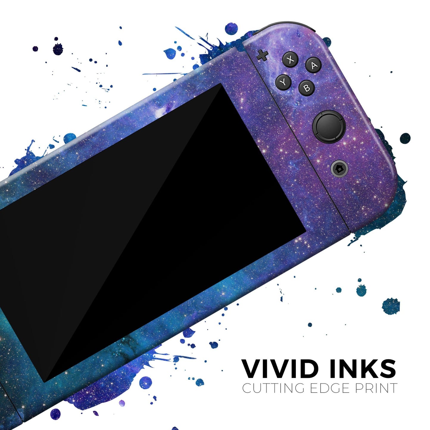 Azure Nebula - Vinyl Skin Wrap for Nintendo Switch 2, OLED, Lite, Pro