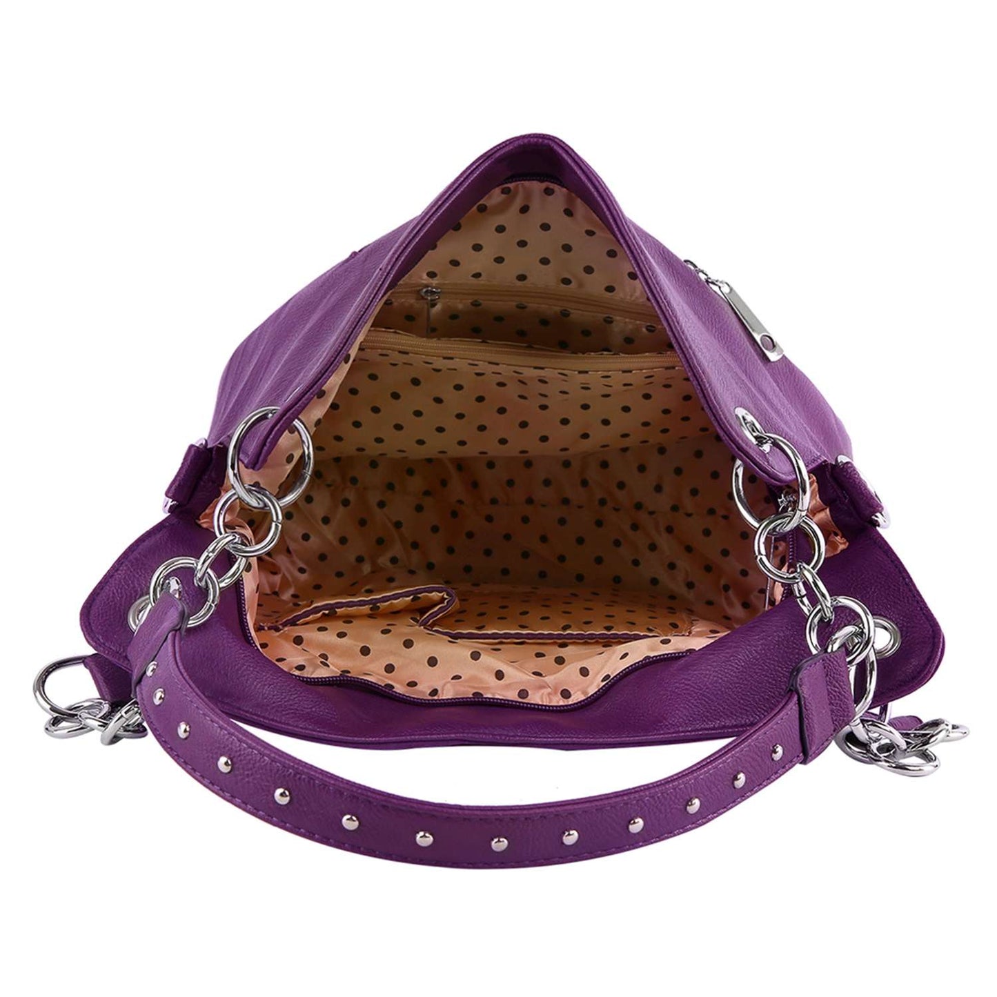 Patterned Rhinestone Fashion Handbag