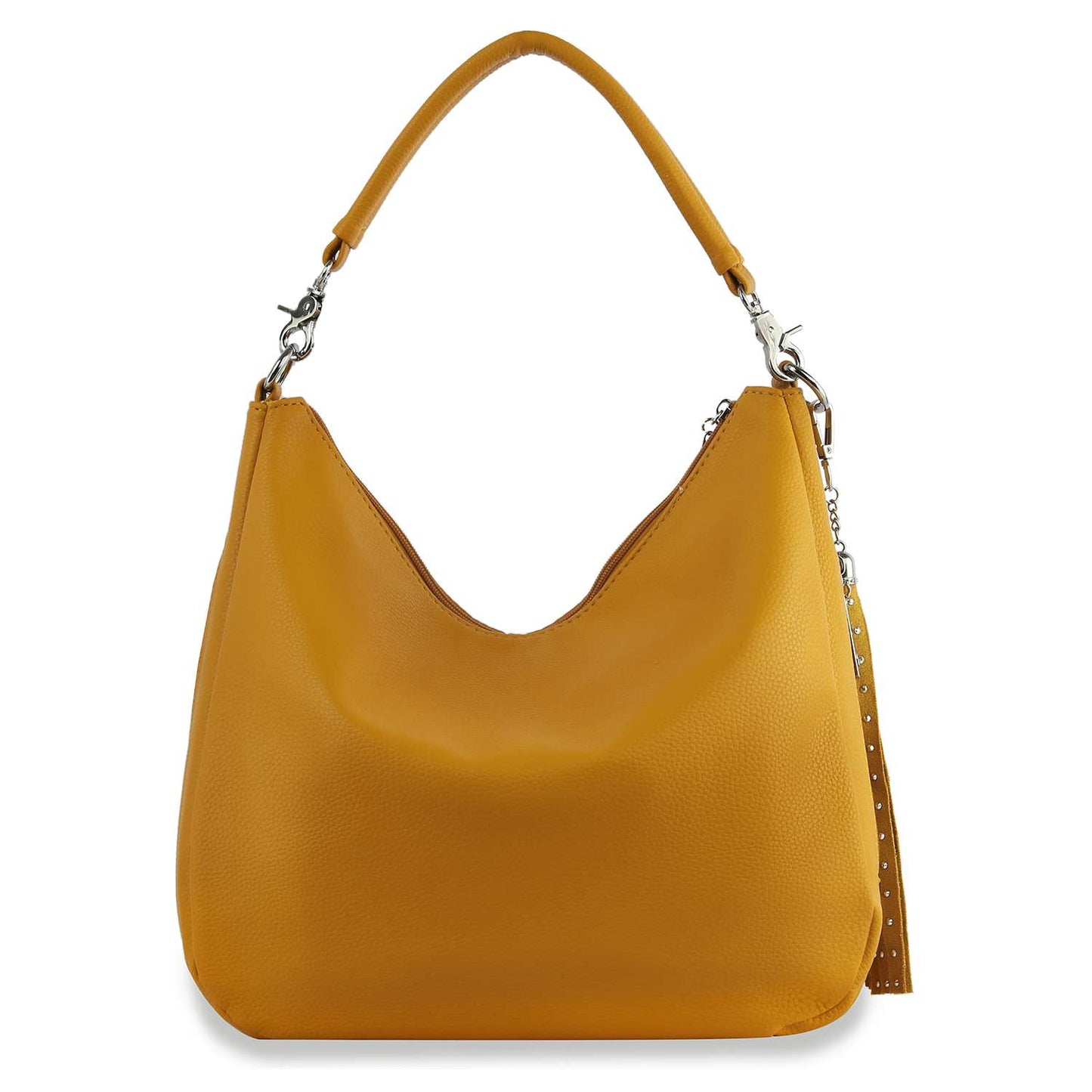 End Pocket Shimmering Stone Hobo Handbag