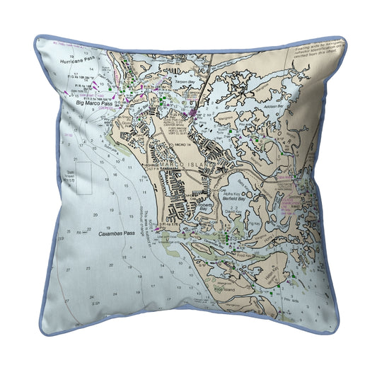 Betsy Drake SN11429MI Marco Island, FL Nautical Map Small Corded I
