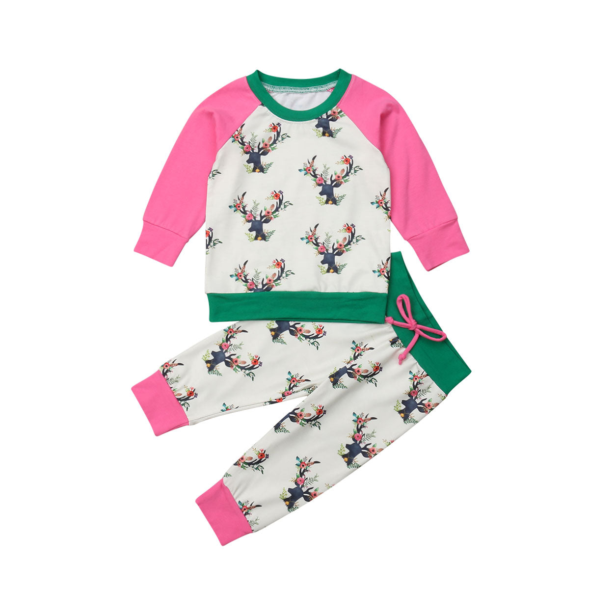 Baby Christmas Cotton Clothes Sets Toddler Kid