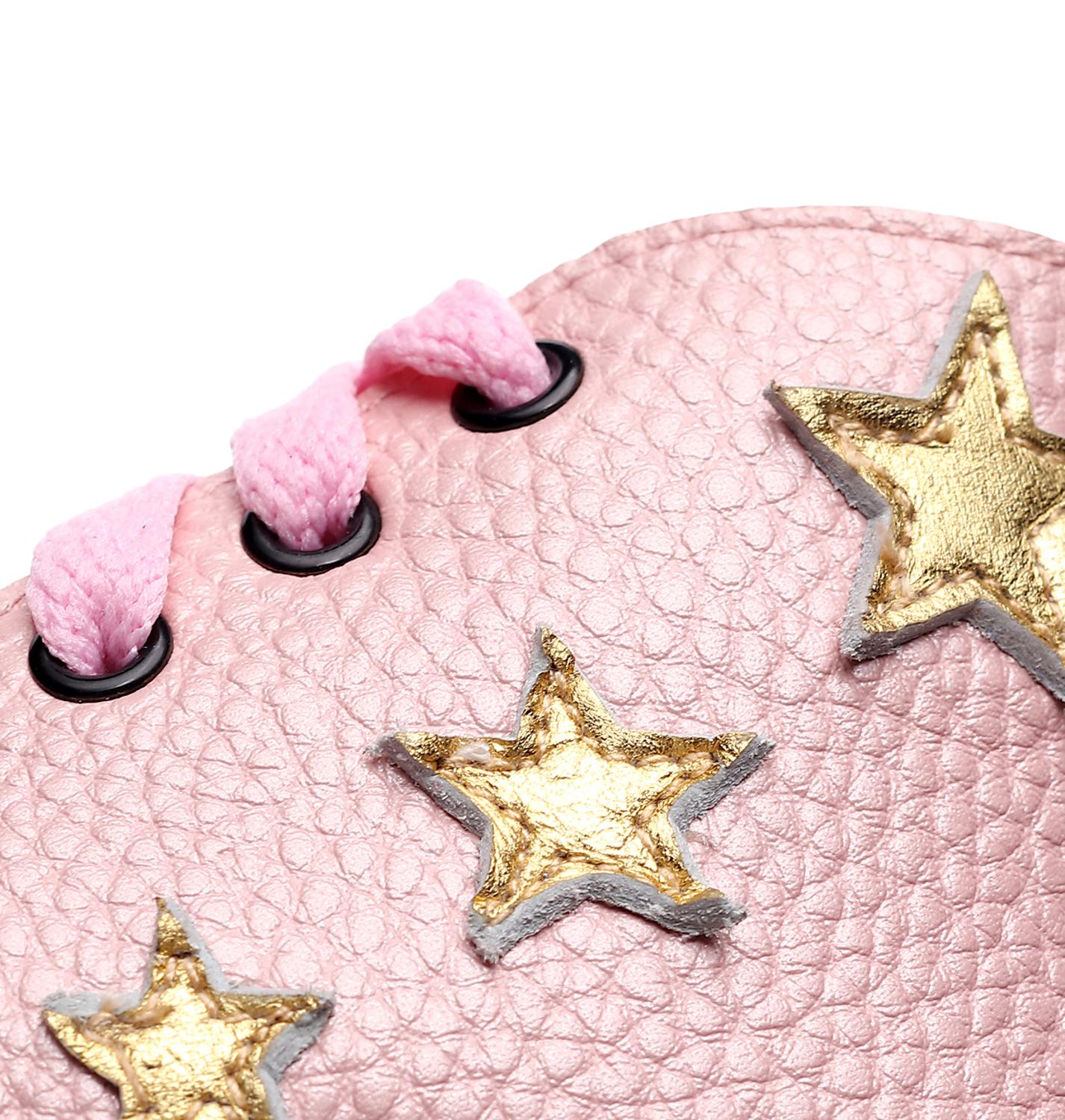 Baby Star Printed Shoes High Upper Lace Newborn