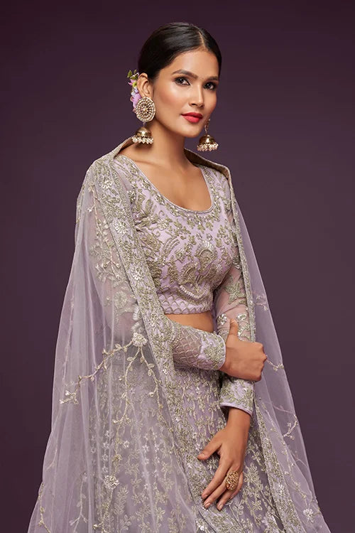 Dusky Orchid Lehenga Choli  Bridal Wear Collection
