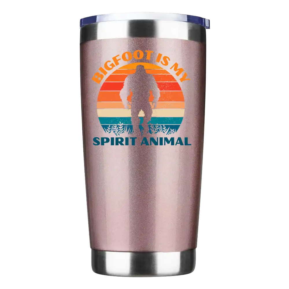 Bigfoot Is My Spirit Animal 20oz Insulated Vacuum Sealed Tumbler
