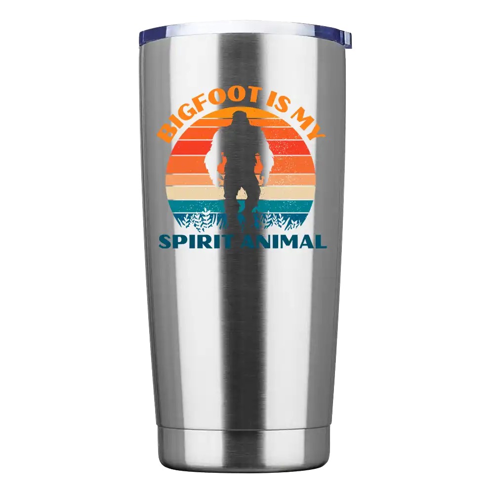 Bigfoot Is My Spirit Animal 20oz Insulated Vacuum Sealed Tumbler